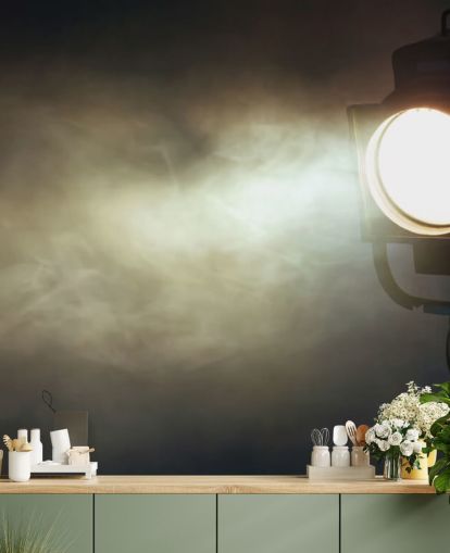 Theatre Spotlight with Smoke Theatre Spotlight Wallpaper 