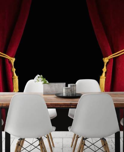 Tenda in velluto rosso con nappa Red Velvet Wallpaper Tenda in velluto rosso con nappa Red Velvet Wallpaper