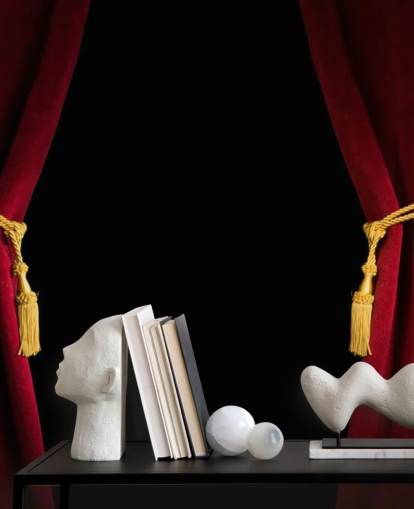 Red Velvet Curtain with Tassel Red Velvet Wallpaper 