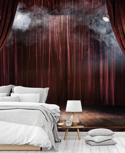 Magic Teater Scenen Veggmaleri