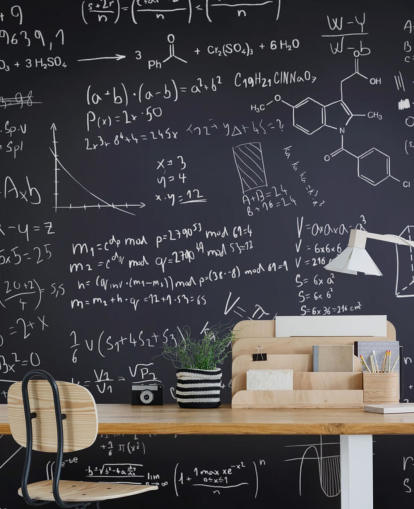 Black Chalkboard Wall Mural