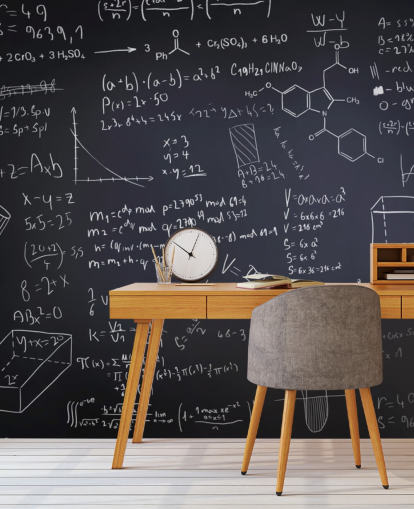 Sort Chalkboard vægmaleri