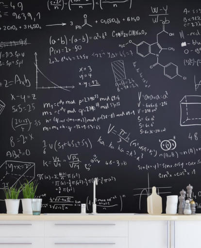 Sort Chalkboard vægmaleri