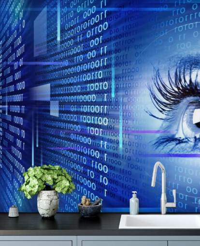 Eye on Technology Muurschildering Eye on Technology Muurschildering