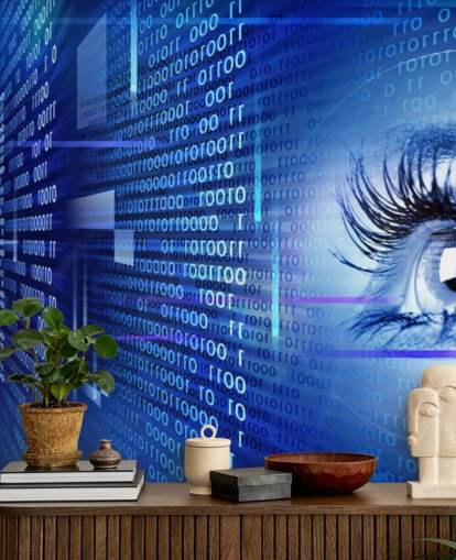 Mural de pared Ojo en la tecnología
