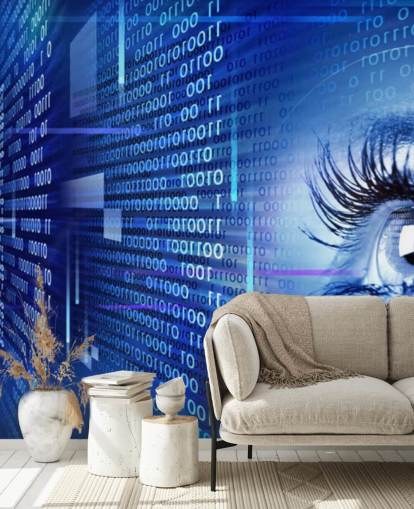 Mural de pared Ojo en la tecnología