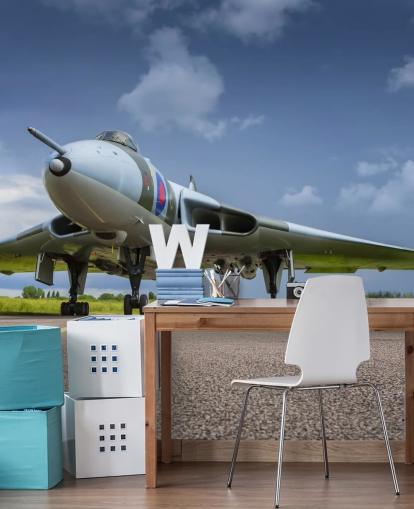 Avro Vulcan Bomber på taksebane veggmaleri