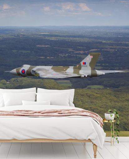 Avro Vulcan Bomber over Countryside Wall Mural Avro Vulcan Bomber over Countryside Wall Mural
