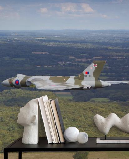 Décoration murale Avro Vulcan Bombardier au-dessus de la campagne Décoration murale Avro Vulcan Bombardier au-dessus de la campagne