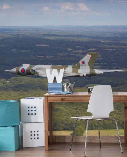 Décoration murale Avro Vulcan Bombardier au-dessus de la campagne
