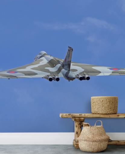 Avro Vulcan bombefly bagfra vægmaleri