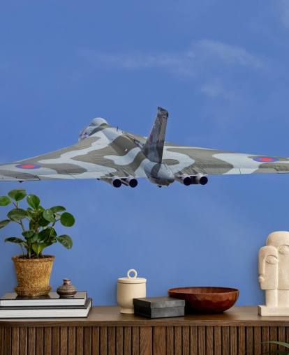 Avro Vulcan bombefly bagfra vægmaleri Avro Vulcan bombefly bagfra vægmaleri