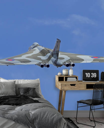 Avro Vulcan Bomber Takaseinän seinämaalaus Avro Vulcan Bomber Takaseinän seinämaalaus