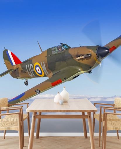 Hurricane Plane Above Clouds Wallpaper