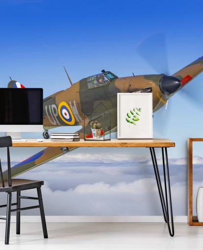 Hurricane Plane Above Clouds Wallpaper