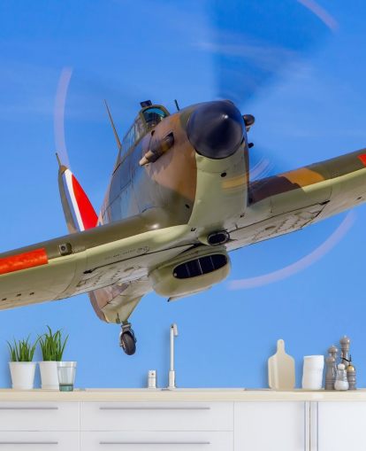 Battle of Britain Hurricane Up Close Plane Wallpaper