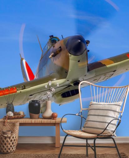 Battle of Britain Hurricane Up Close Plane Wallpaper