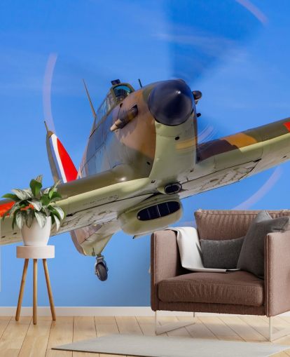 Battle of Britain Hurricane Up Close Plane Wallpaper