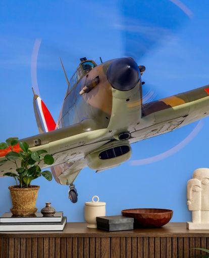 Battle of Britain Hurricane Up Close Plane Wallpaper