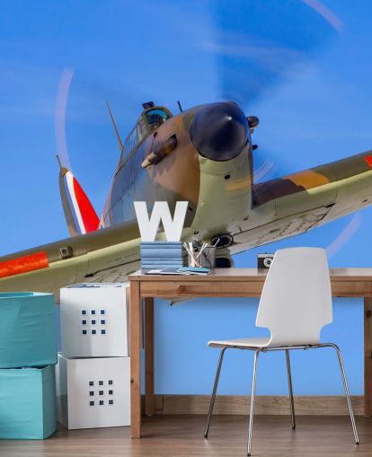Battaglia d'Inghilterra Hurricane da vicino Carta da parati aereo Battaglia d'Inghilterra Hurricane da vicino Carta da parati aereo