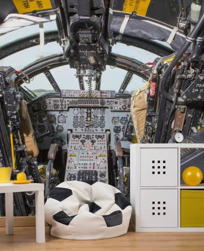 Koude Oorlog Bomber Cockpit Muurschildering Koude Oorlog Bomber Cockpit Muurschildering