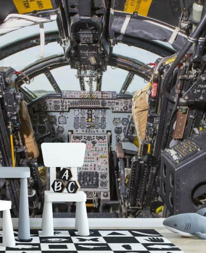 Décoration murale du cockpit de bombardier de la guerre froide