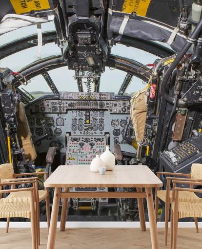 Decorazione murale con cabina di pilotaggio bombardieri