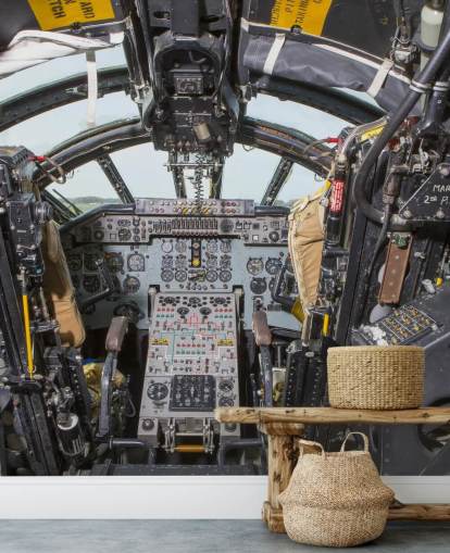 Bomber Cockpit des Kalten Krieges Wandgemälde