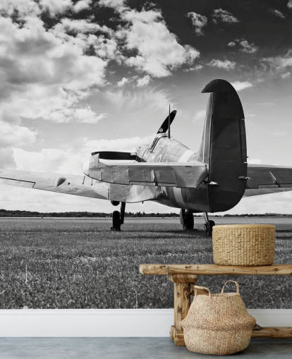 Black and White Rier of Plane Wallpaper Black and White Rier of Plane Wallpaper