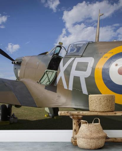 Fondo de pantalla de avión estacionado