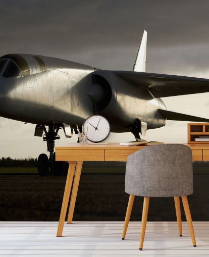 Plane on Floor Wallpaper