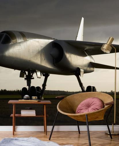 Papel de parede de avião no chão