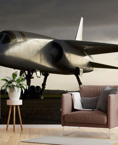 Plane on Floor Wallpaper