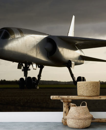 Plane on Floor Wallpaper