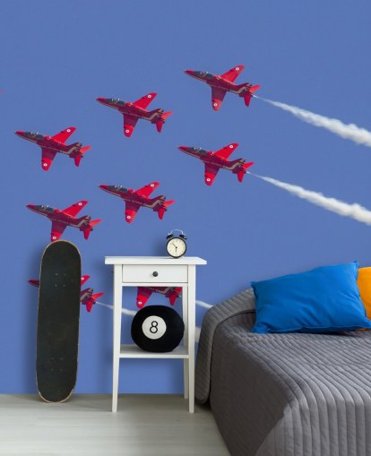 Red Arrows Flying Together Wallpaper