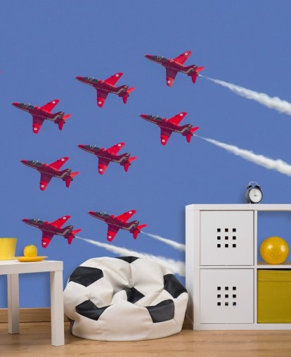 Red Arrows Flying Together Wallpaper