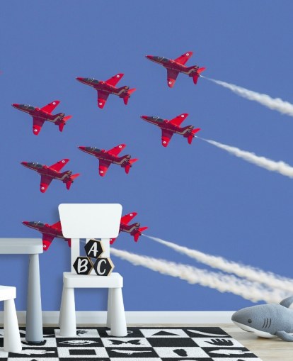 Fond d'écran Flèches rouges volant ensemble