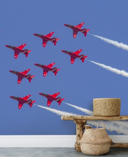 Rote Pfeile fliegen zusammen Tapete Rote Pfeile fliegen zusammen Tapete