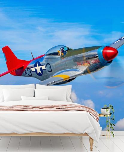 Aeroplane in Blue Sky Wallpaper