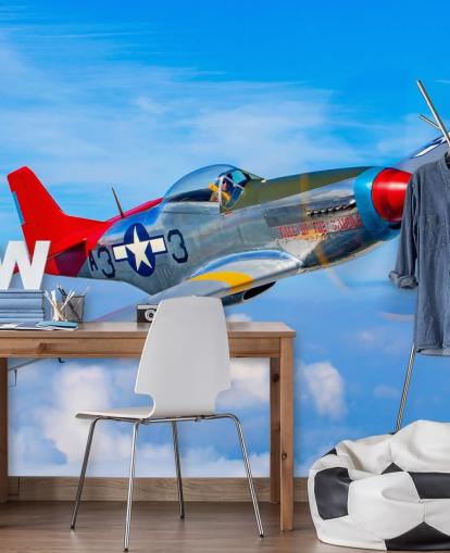 Aeroplane in Blue Sky Wallpaper