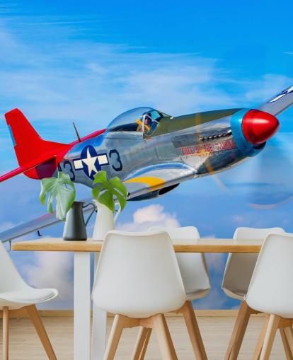 Aeroplane in Blue Sky Wallpaper