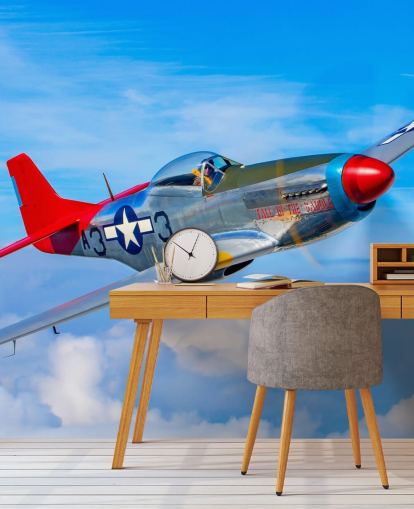 Aeroplane in Blue Sky Wallpaper