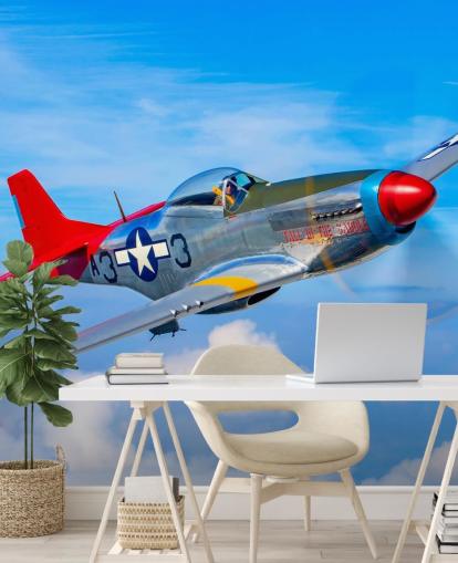 Aeroplane in Blue Sky Wallpaper