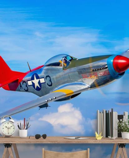 Aeroplane in Blue Sky Wallpaper