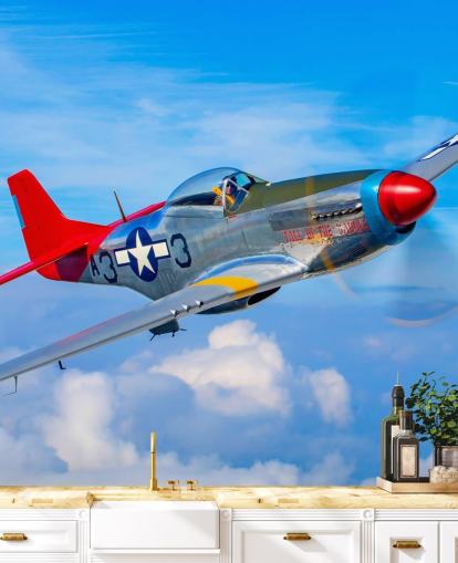 Aeroplane in Blue Sky Wallpaper