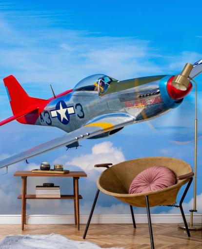 Aeroplane in Blue Sky Wallpaper