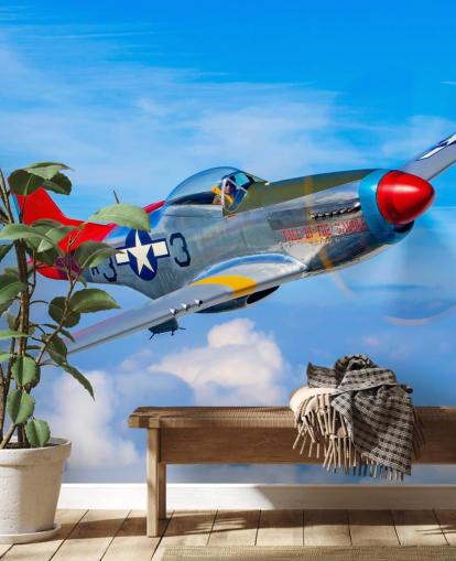 Aeroplane in Blue Sky Wallpaper