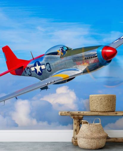 Aeroplane in Blue Sky Wallpaper