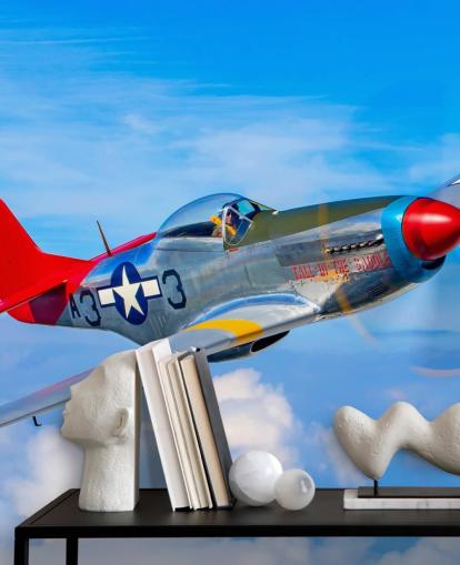 Aeroplane in Blue Sky Wallpaper