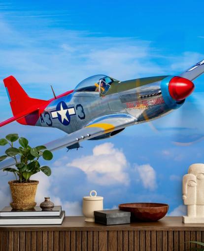 Aeroplane in Blue Sky Wallpaper